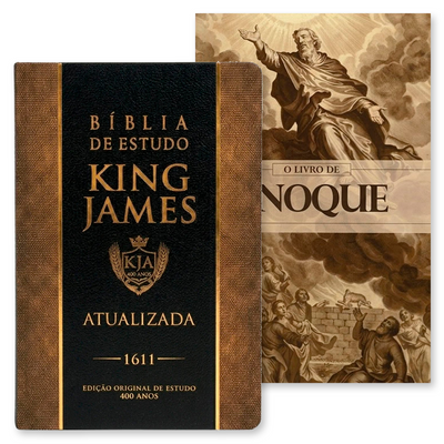 Kit Bíblia de Estudo King James 1611 | KJA 400 Anos | Full Color | Capa Dura + O Livro de Enoque