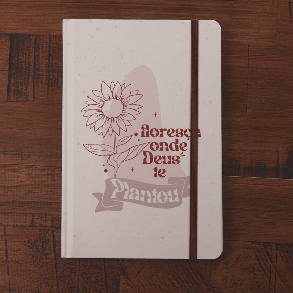 Capa de Caderno Moleskine | Com Pauta | Floresça Onde Deus Te Plantou — item do Kit Bíblia de Estudo Para o Cotidiano da Mulher | NVA | Full Collor | Capa Dura Preta + Caderno Moleskine | Com Pauta | Floresça Onde Deus Te Plantou + Devocional Uma Vida Abençoada | Kelly Minter · foto 2