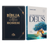 Kit Bíblia de Estudo Para o Cotidiano do Homem | NVA | Full Collor | Capa Dura Preta + Devocional As Promessas de Deus | Carlito Paes