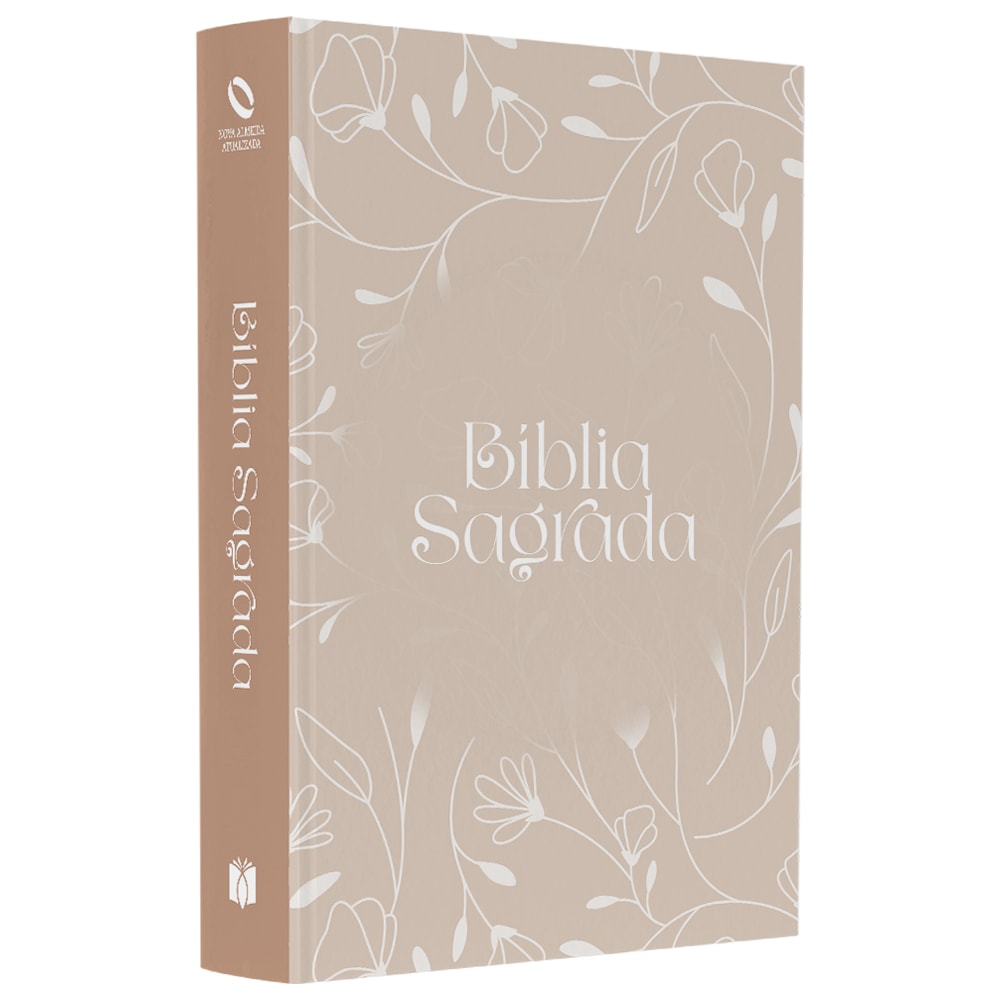 Capa de Bíblia Sagrada Arabesco Flores | NAA | Letra Normal | Capa Ilustrada — item do Kit Bíblia Sagrada Arabesco Flores | NAA | Letra Normal | Capa Ilustrada 10un