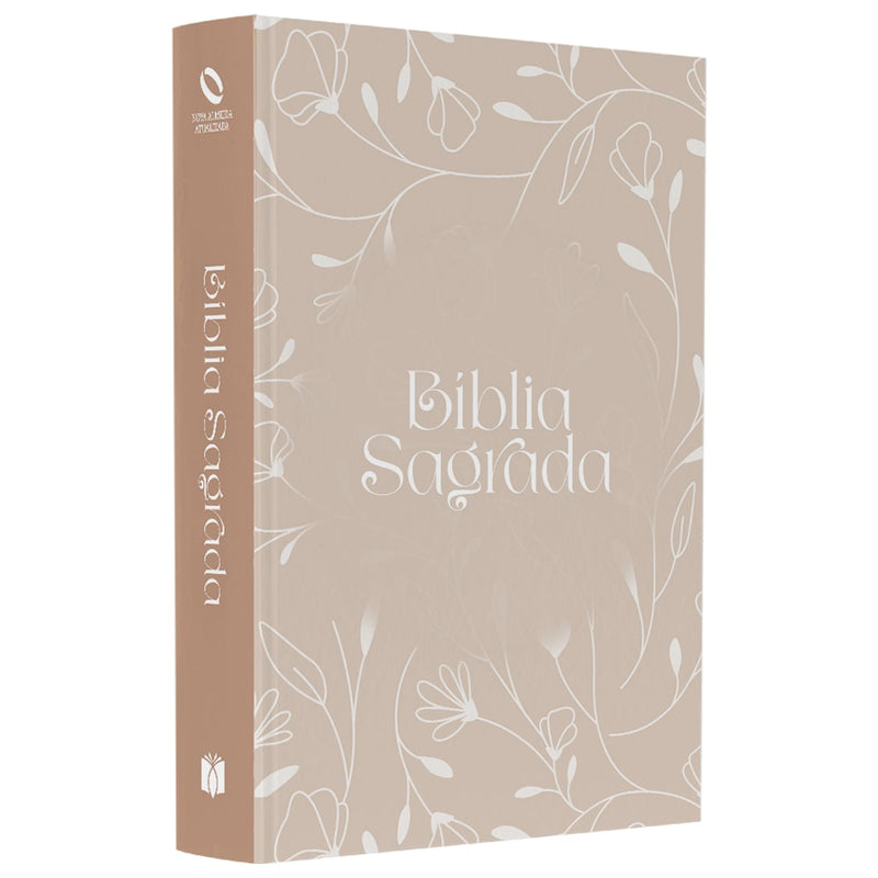 Capa de Bíblia Sagrada Arabesco Flores | NAA | Letra Normal | Capa Ilustrada — item do Kit Bíblia Sagrada Arabesco Flores | NAA | Letra Normal | Capa Ilustrada 10un
