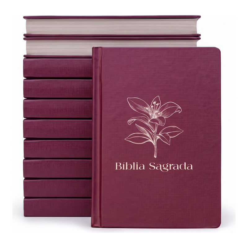 Kit Bíblia Sagrada Feminina | NVI | Letra Normal | Capa Dura 10un