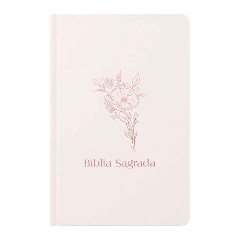Capa de Bíblia Sagrada Flor | NVI | Letra Normal | Capa Dura — item do Kit Bíblia Sagrada Flor | NVI | Letra Normal | Capa Dura + Mulheres Improváveis | Viviane Martinello