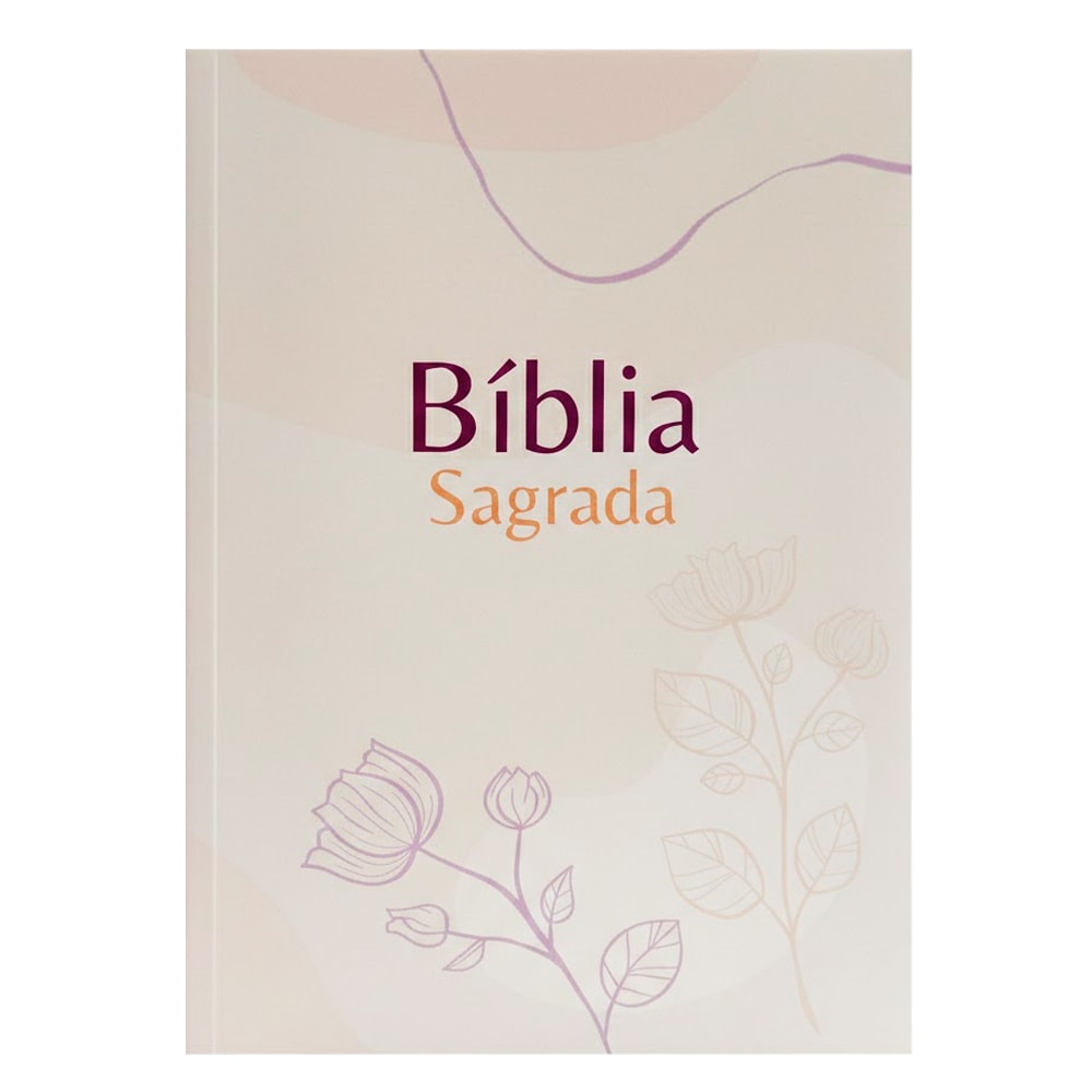 Capa de Bíblia Sagrada Flores | NVA | Capa Brochura — item do Kit Bíblia Sagrada Flores | NVA | Capa Brochura 10un
