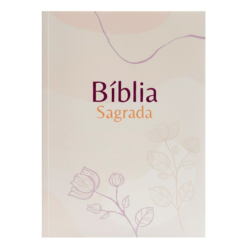 Capa de Bíblia Sagrada Flores | NVA | Capa Brochura — item do Kit Bíblia Sagrada Flores | NVA | Capa Brochura 10un