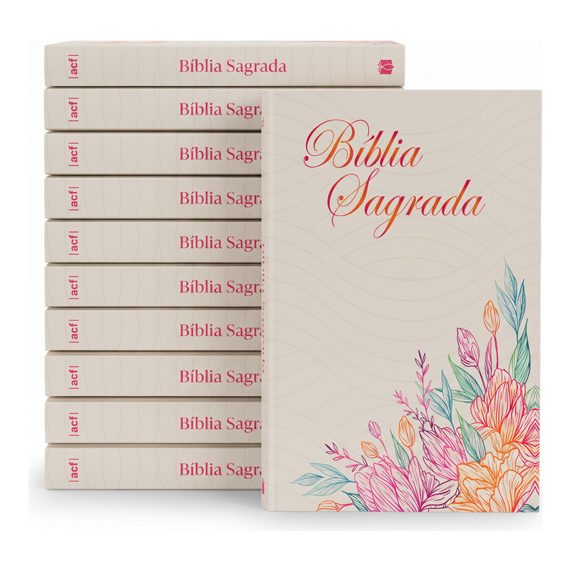 Kit Bíblia Sagrada Josué 1:9 | ACF | Letra Normal | Capa Brochura 10un