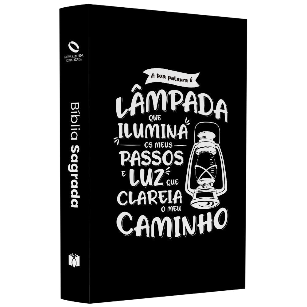 Capa de Bíblia Sagrada Lâmpada Salmos 119 | NAA | Letra Normal | Capa Ilustrada — item do Kit Bíblia Sagrada Lâmpada Salmos 119 | NAA | Letra Normal | Capa Ilustrada 10un