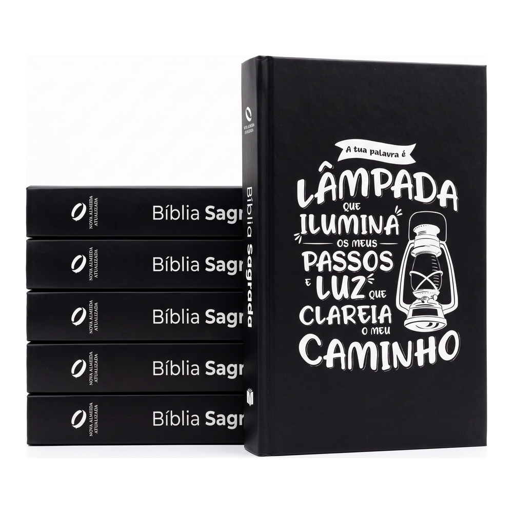 Kit Bíblia Sagrada Lâmpada Salmos 119 | NAA | Letra Normal | Capa Ilustrada 5un