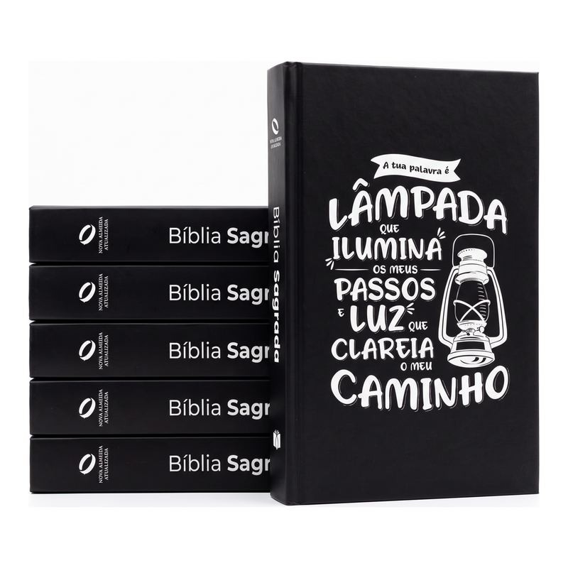 Kit Bíblia Sagrada Lâmpada Salmos 119 | NAA | Letra Normal | Capa Ilustrada 5un