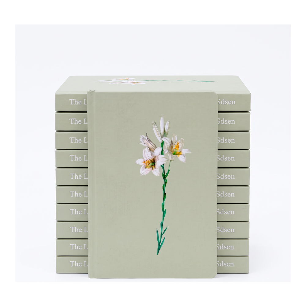 Kit Bíblia Sagrada Lírios Verde | NVI | Letra Maior | Capa Dura 10un