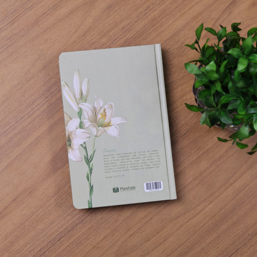 Capa de Bíblia Sagrada Lírios Verde | NVI | Letra Maior | Capa Dura — item do Kit Bíblia Sagrada Lírios Verde | NVI | Letra Maior | Capa Dura 5un · foto 9