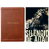 Kit Bíblia Sagrada | NVI | Leitura Perfeita | Couro Soft Marrom | Com Índice + O Silêncio de Adão | Larry Crabb