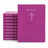 Kit Bíblia Sagrada Pequena | ARC | Capa Brochura Salvos Pela Graça Rosa 10un