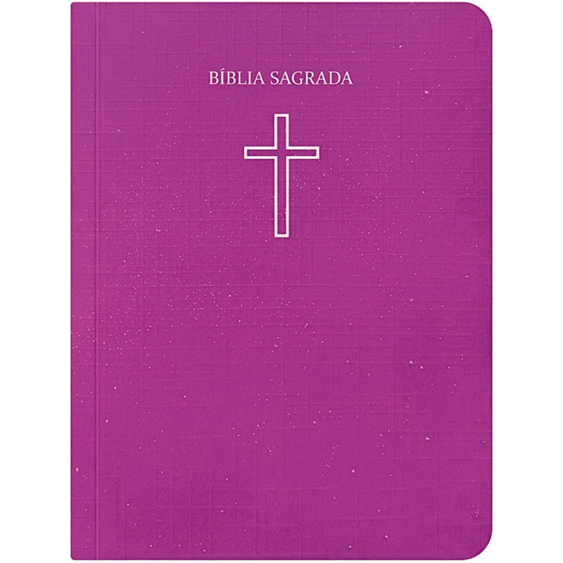 Capa de Bíblia Sagrada Pequena | ARC | Capa Brochura Salvos Pela Graça Rosa — item do Kit Bíblia Sagrada Pequena | ARC | Capa Brochura Salvos Pela Graça Rosa 10un