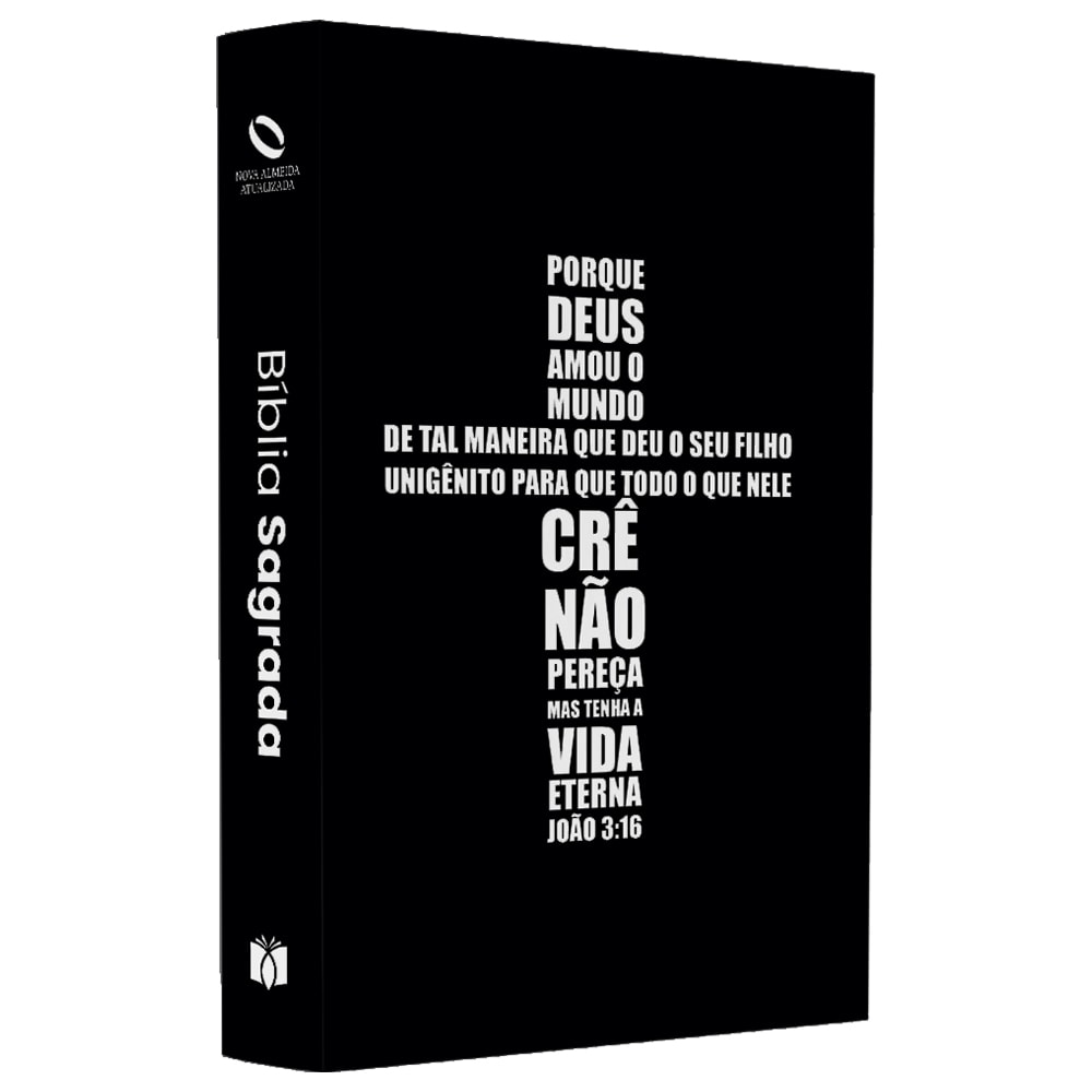 Capa de Bíblia Sagrada Porque Deus Amou João 3:16 | NAA | Letra Normal | Capa Ilustrada — item do Kit Bíblia Sagrada Porque Deus Amou João 3:16 | NAA | Letra Normal | Capa Ilustrada 5un