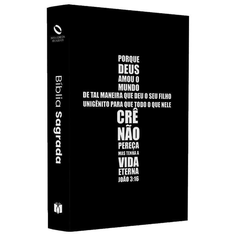 Capa de Bíblia Sagrada Porque Deus Amou João 3:16 | NAA | Letra Normal | Capa Ilustrada — item do Kit Bíblia Sagrada Porque Deus Amou João 3:16 | NAA | Letra Normal | Capa Ilustrada 10un
