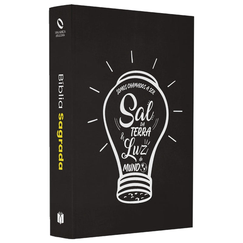 Capa de Bíblia Sagrada Sal da Terra e Luz do Mundo | NAA | Letra Normal | Capa Ilustrada — item do Kit Bíblia Sagrada Sal da Terra e Luz do Mundo | NAA | Letra Normal | Capa Ilustrada 10un