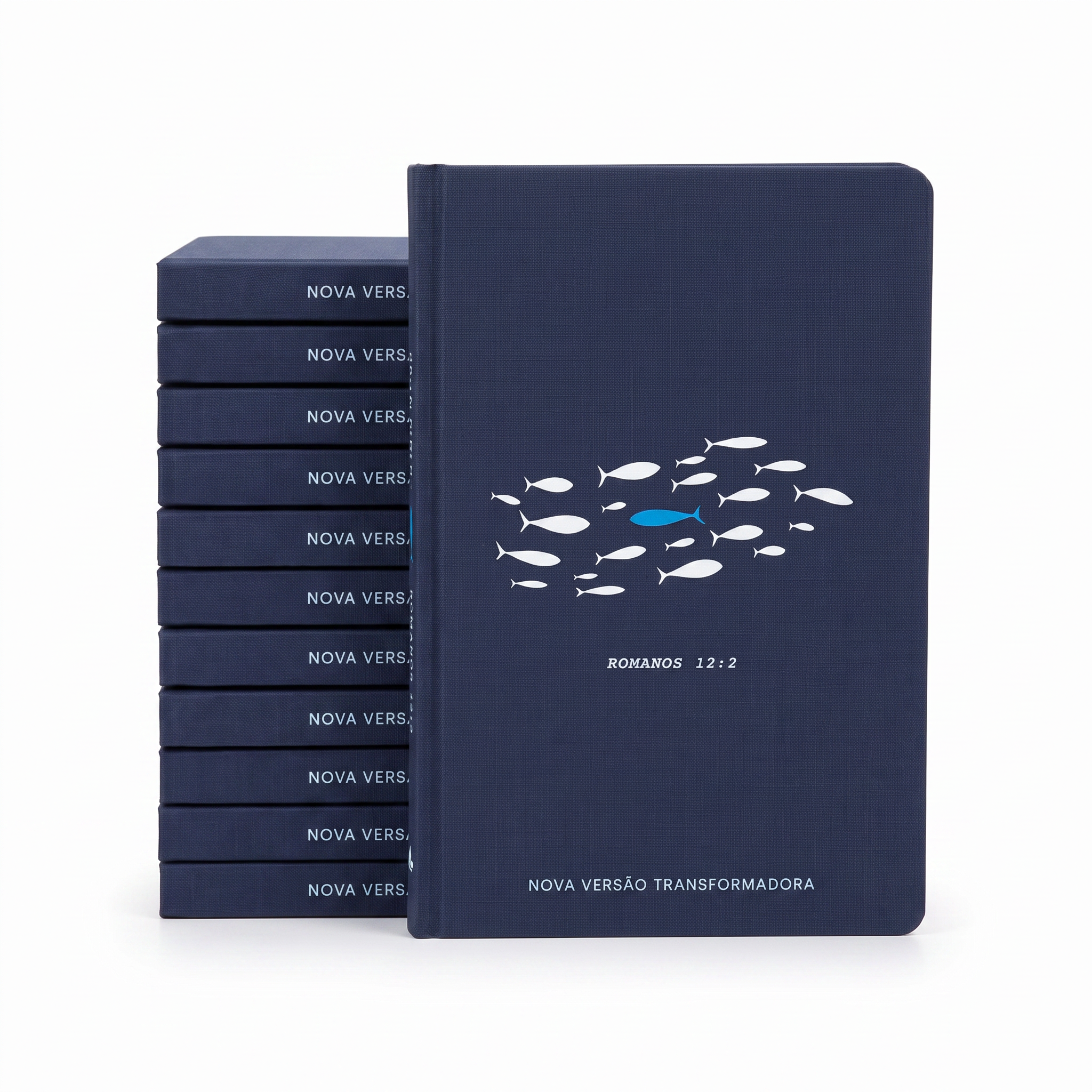 Kit Bíblia Sagrada Slim Correnteza | NVT | Capa Dura 10un