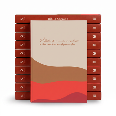 Kit Bíblia Sagrada Tuas Consolações | NAA | Letra Normal | Capa Dura 10un