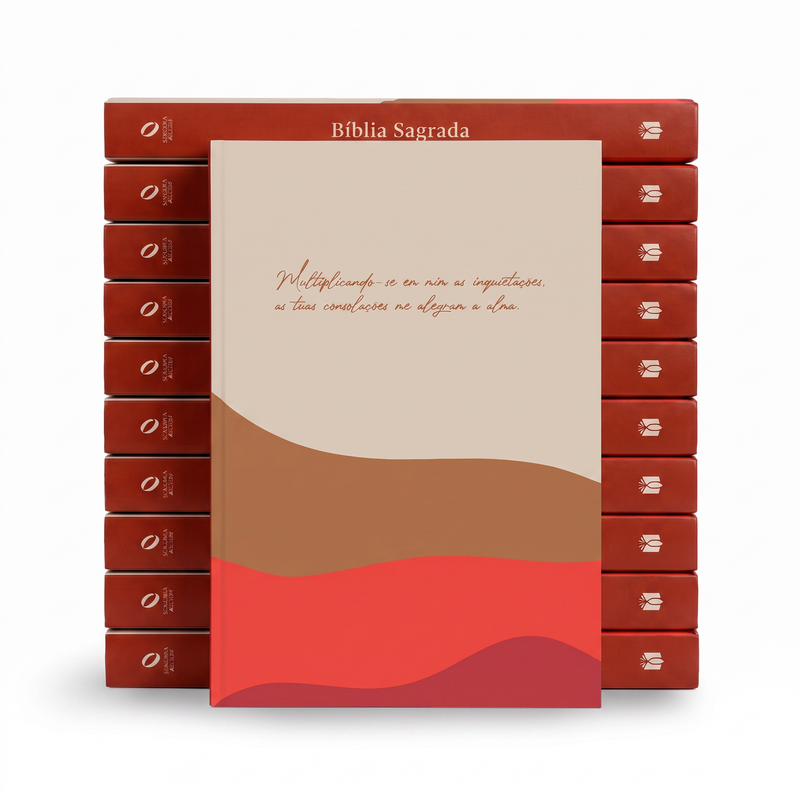 Kit Bíblia Sagrada Tuas Consolações | NAA | Letra Normal | Capa Dura 10un