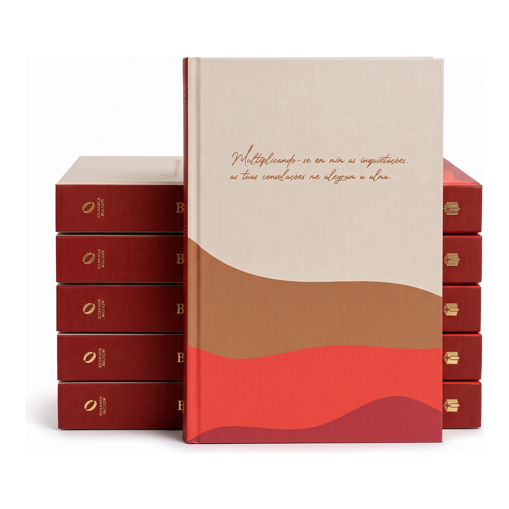 Kit Bíblia Sagrada Tuas Consolações | NAA | Letra Normal | Capa Dura 5un