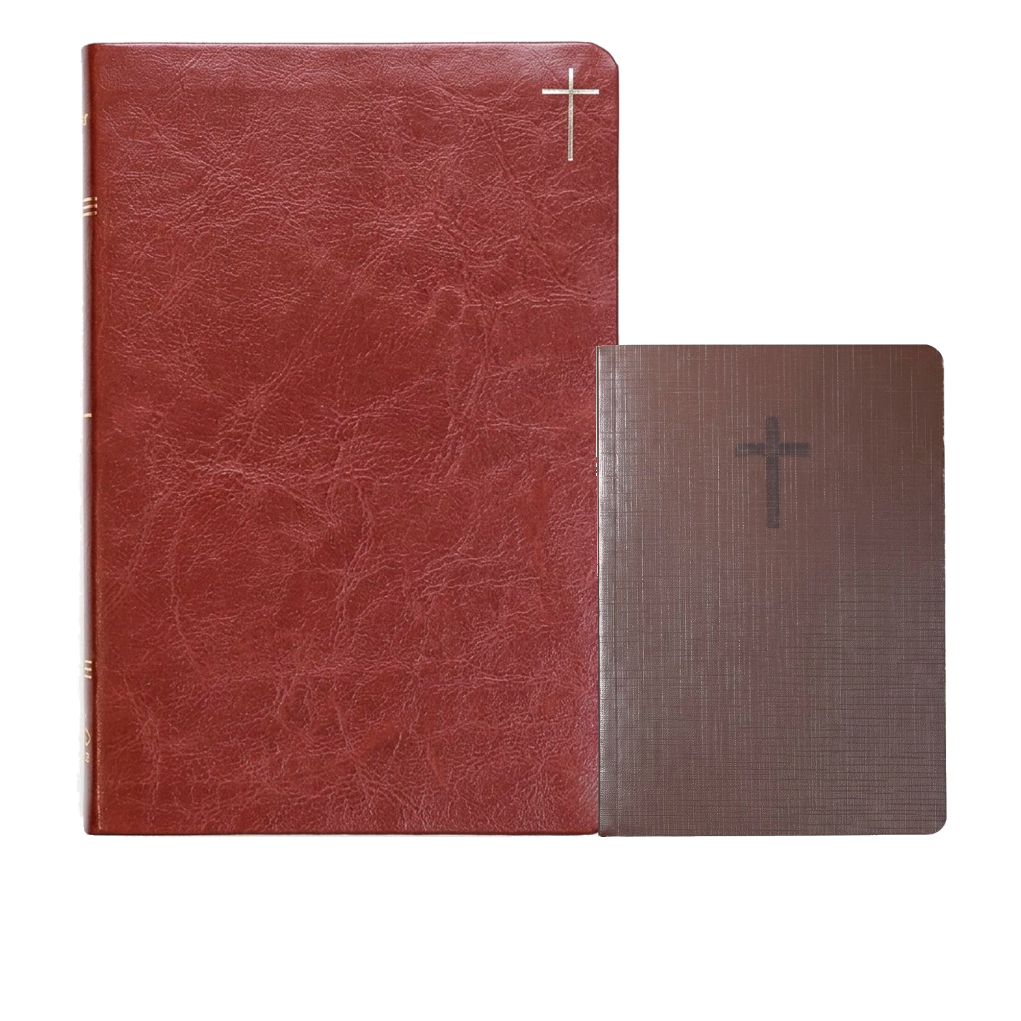 Kit Bíblia Slim NVI | Poder da Cruz | Capa Luxo Marrom + Grátis Bloco de Anotações Ele Ressuscitou
