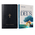 Kit Bíblia Slim NVT | Poder da Cruz | Capa Luxo Preta + Devocional As Promessas de Deus | Carlito Paes
