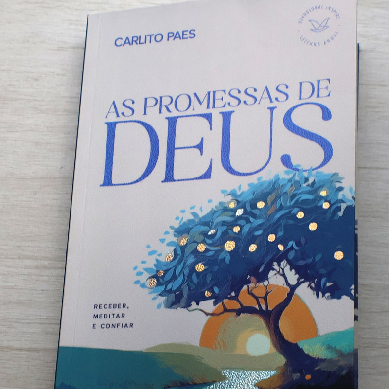 Capa de Devocional As Promessas de Deus  | Carlito Paes — item do Kit Bíblia Slim NVT | Poder da Cruz | Capa Luxo Preta + Devocional As Promessas de Deus | Carlito Paes · foto 2