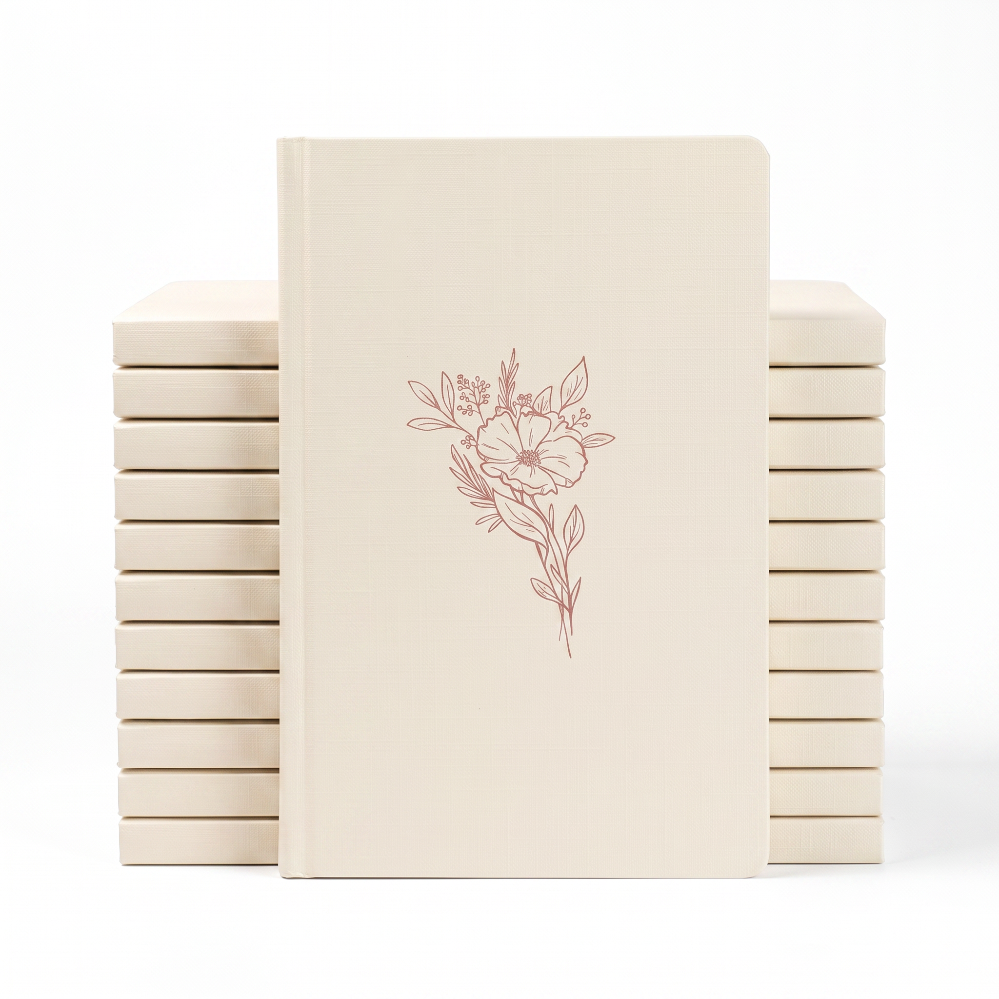 Kit Bloco de Anotações Flor | Capa Brochura 10un