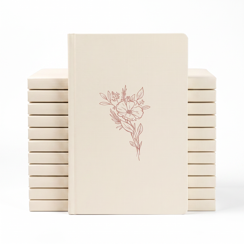 Kit Bloco de Anotações Flor | Capa Brochura 10un