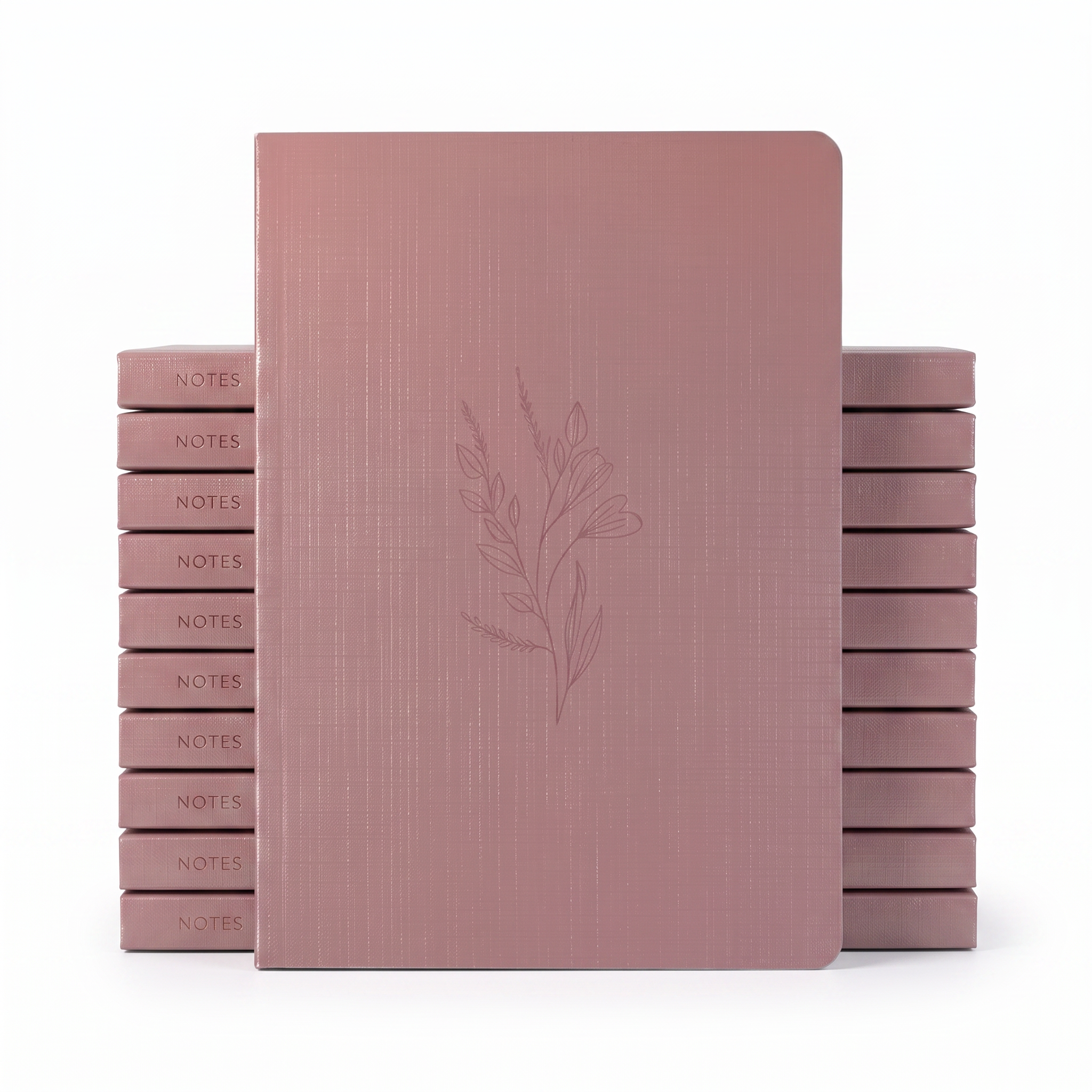 Kit Bloco de Anotações Flor Minimalista | Capa Brochura 10un