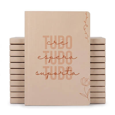Kit Bloco de Anotações Tudo Crê | Capa Brochura 10un