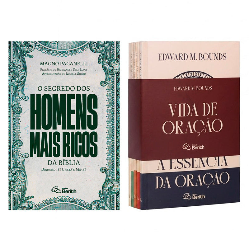 Kit Box Vida de Oração | Edward M. Bounds + O Segredo dos Homens Mais Ricos da Bíblia | Magno Paganelli