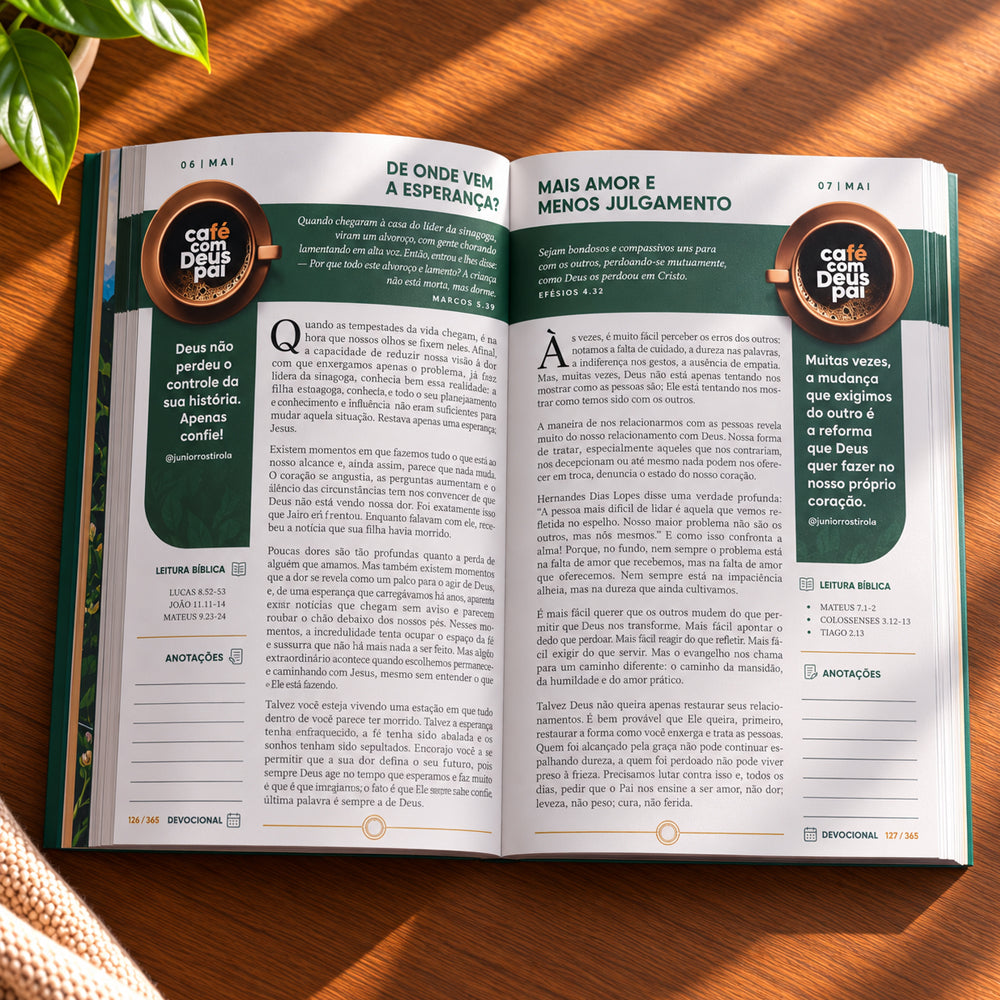 Capa de Café Com Deus Pai 2027 | Júnior Rostirola | Capa Brochura — item do Kit Café Com Deus Pai 2027 | Júnior Rostirola | Capa Brochura + A Força de Uma Mulher | Lauren Crews · foto 9