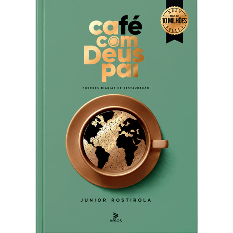 Capa de Café Com Deus Pai 2027 | Júnior Rostirola | Capa Brochura — item do Kit Café Com Deus Pai 2027 | Júnior Rostirola | Capa Brochura + O Peregrino | Clássicos da Literatura | John Bunyan