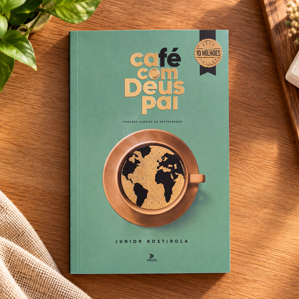 Capa de Café Com Deus Pai 2027 | Júnior Rostirola | Capa Brochura — item do Kit Café Com Deus Pai 2027 | Júnior Rostirola | Capa Brochura + O Peregrino | Clássicos da Literatura | John Bunyan · foto 3