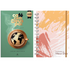 Kit Café Com Deus Pai 2027 | Júnior Rostirola | Capa Brochura + Planner Contando os Meus Dias | Capa Pinceladas Pêssego