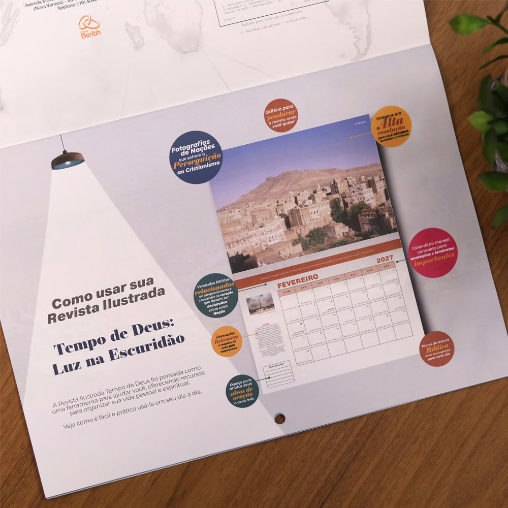Capa de Calendário de Parede 2027 | Luz na Escuridão — item do Kit Calendário de Parede 2027 | Luz na Escuridão 10un · foto 4