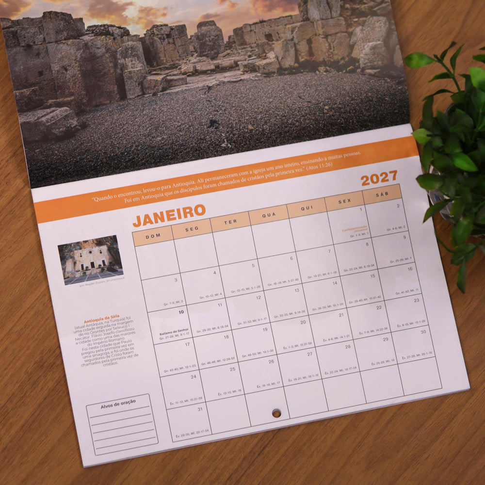 Capa de Calendário de Parede 2027 | Rotas da Graça — item do Kit Calendário de Parede 2027 | Rotas da Graça 10un · foto 5