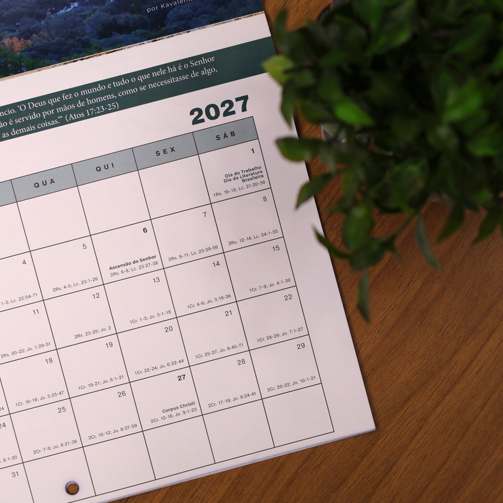 Capa de Calendário de Parede 2027 | Rotas da Graça — item do Kit Calendário de Parede 2027 | Rotas da Graça 10un · foto 6