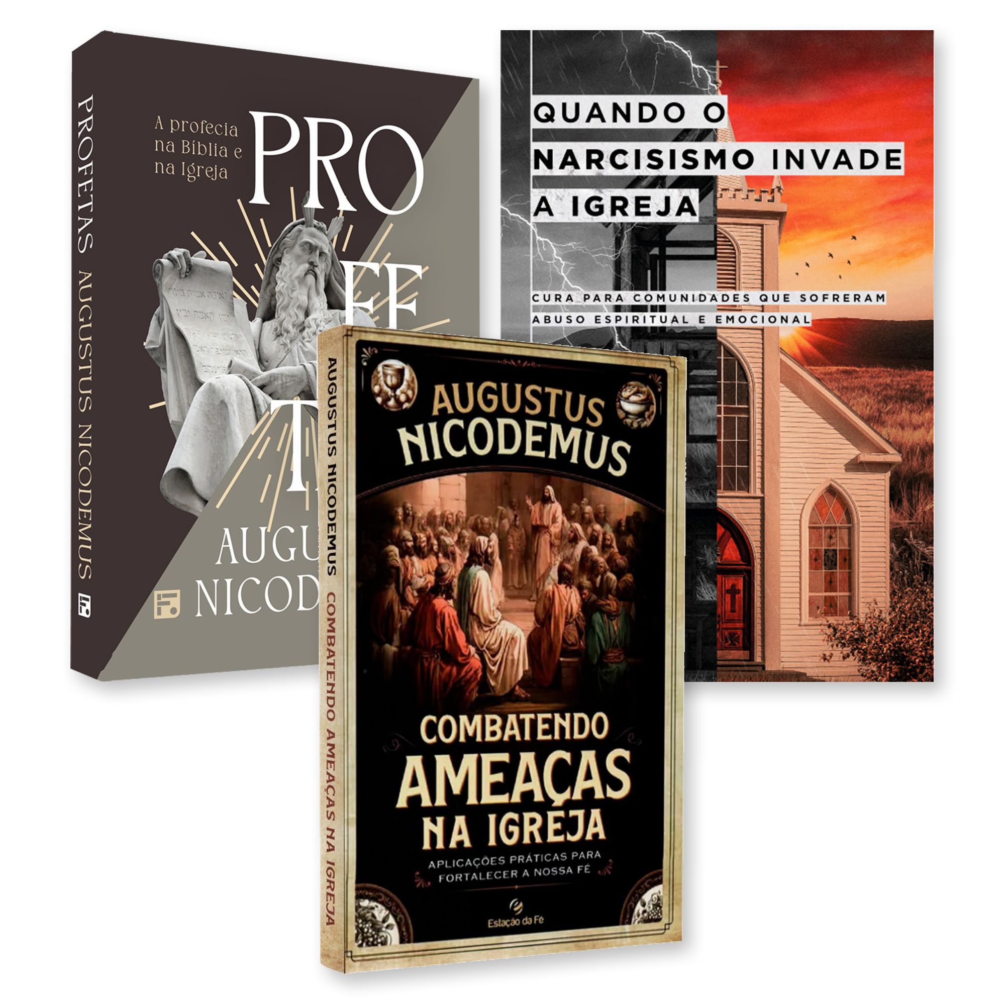 Kit Combatendo Ameaças na Igreja + Profetas: A Profecia na Bíblia e na Igreja | Augustus Nicodemus + Quando o Narcisismo Invade a Igreja | Chuck DeGroat