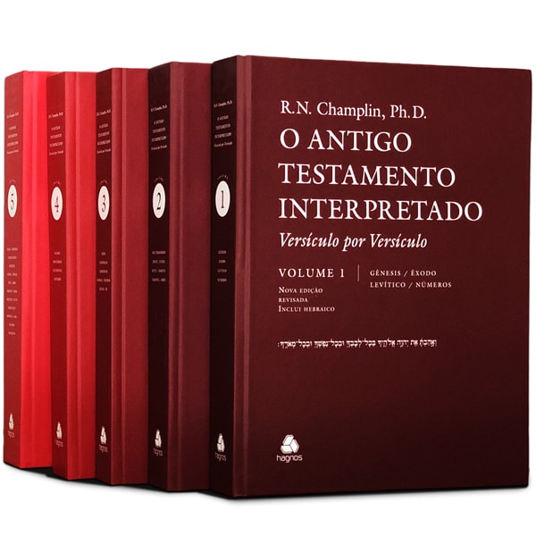 Capa de Comentário Bíblico | Antigo Testamento Interpretado | 5 Vol. | Russel N. Champlin — item do Kit Comentário Bíblico Antigo Testamento Interpretado 5 Vol. + Novo Testamento Interpretado 6 Vol. | Russel N. Champlin