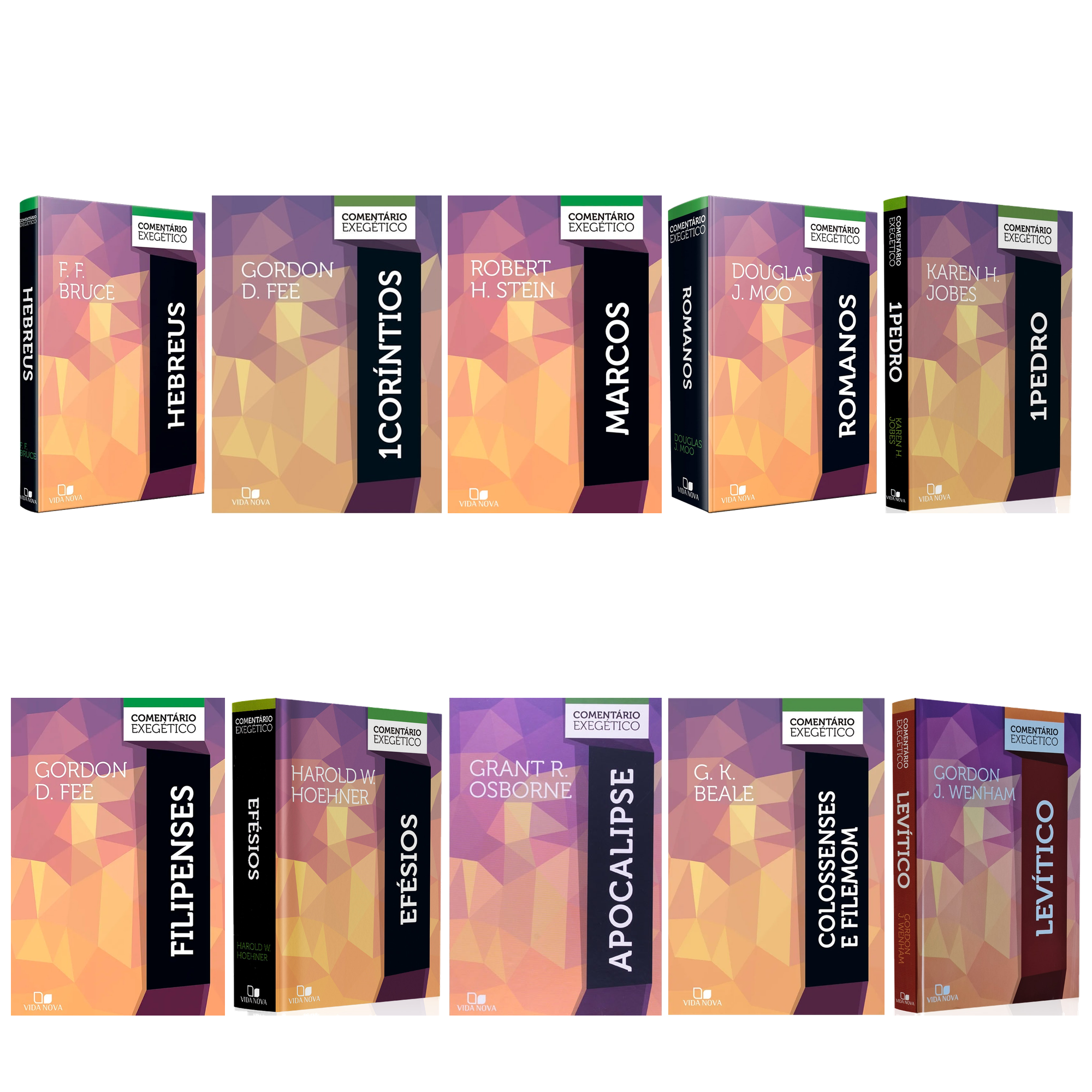 Kit Comentário Exegético Hebreus | Bruce + 1 Coríntios + Filipenses | Fee + Marcos | Stein + Romanos | Moo + 1 Pedro | Jobes + Efésios | Hoehner + Apocalipse | Osborne + Colossenses e Filemom | Beale + Levítico | Wenham