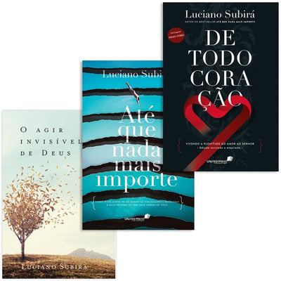 Kit De Todo o Coração + O Agir Invisível de Deus + Até que Nada Mais Importe | Luciano Subirá