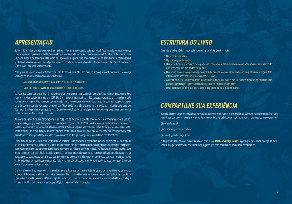 Capa de Devocional 40 Dias com a Liga da Justiça — item do Kit Devocional 40 Dias em Gotham | Eduardo Medeiros + Devocional 40 Dias com a Liga da Justiça · foto 3