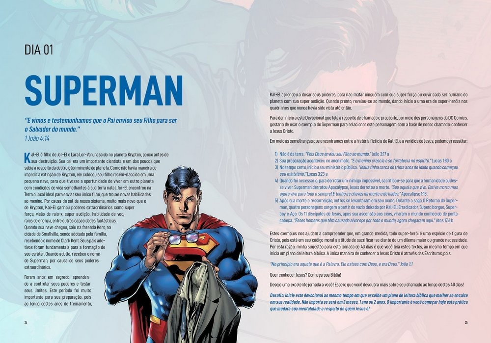 Capa de Devocional 40 Dias com a Liga da Justiça — item do Kit Devocional 40 Dias em Gotham | Eduardo Medeiros + Devocional 40 Dias com a Liga da Justiça · foto 4