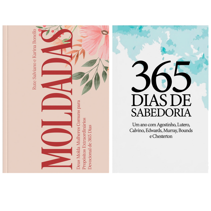 Kit Devocional Moldadas | 365 Dias com as Mulheres da Bíblia | Rute Salviano e Karina Bonello + Devocional 365 Dias de Sabedoria