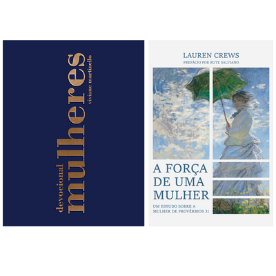 Kit Devocional Mulheres 2027 | Viviane Martinello + A Força de Uma Mulher | Lauren Crews