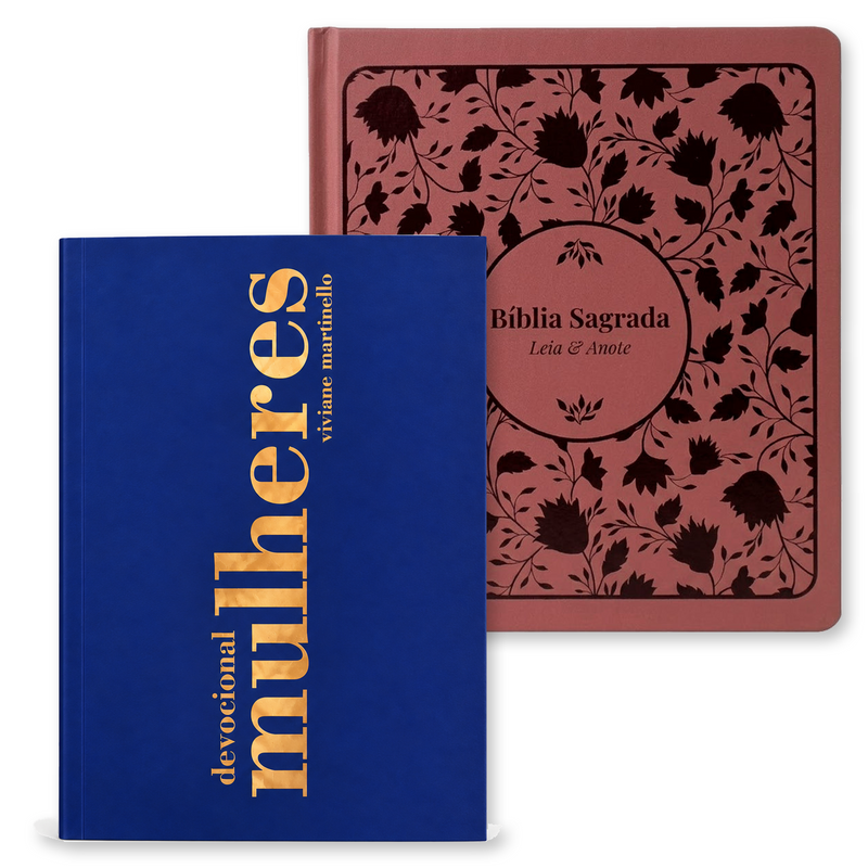 Kit Devocional Mulheres 2027 | Viviane Martinello + Bíblia Sagrada Leia e Anote | NVT | Letra Normal | Capa Dura Enraizada
