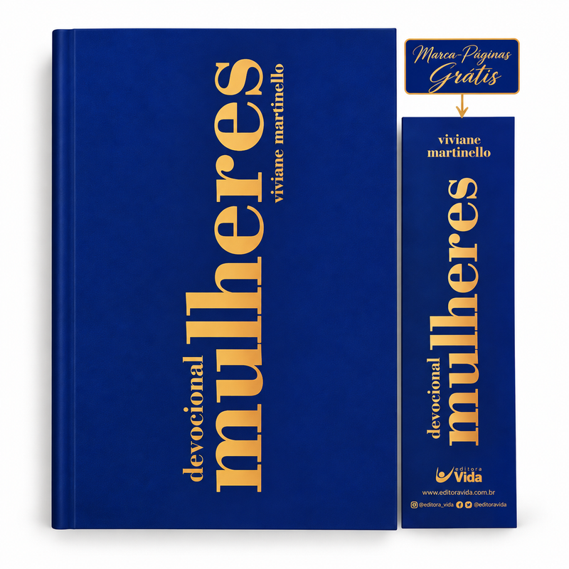 Capa de Devocional Mulheres 2027 | Viviane Martinello — item do Kit Devocional Mulheres 2027 | Viviane Martinello + Chaveiro Articulado 3D | Jesus